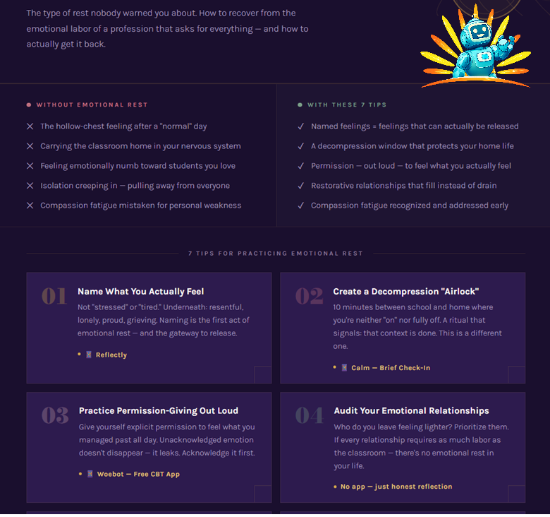 Tips for Practicing Emotional Rest (The Kind of Rest Nobody Warned You About)