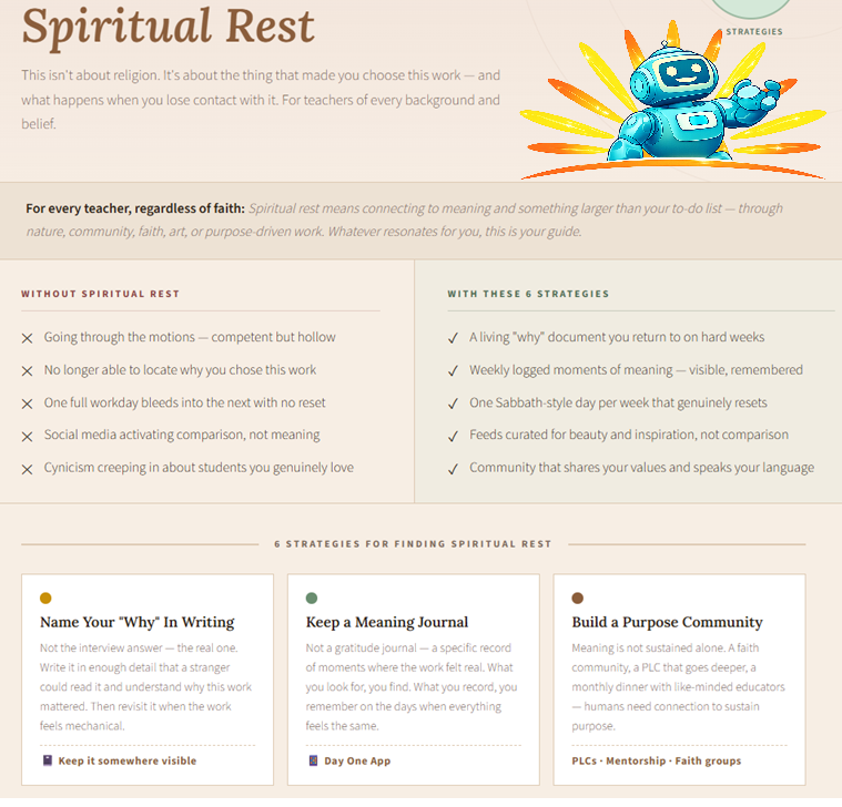 How to Find Spiritual Rest (And Why Your Teaching Life Depends on It)